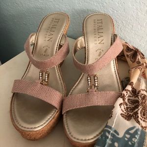 Used Italian Shoemakers leather high heel shoes